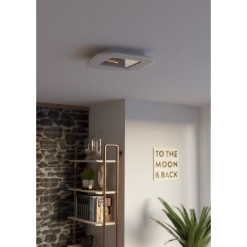 Oświetlenie Eglo MACCHIONI Lampa sufitowa LED Biały, Zdalne sterowanie