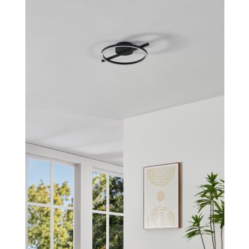 Oświetlenie Eglo AMANDOLO Lampa sufitowa LED Czarny, Zdalne sterowanie, Zmieniacz kolorów