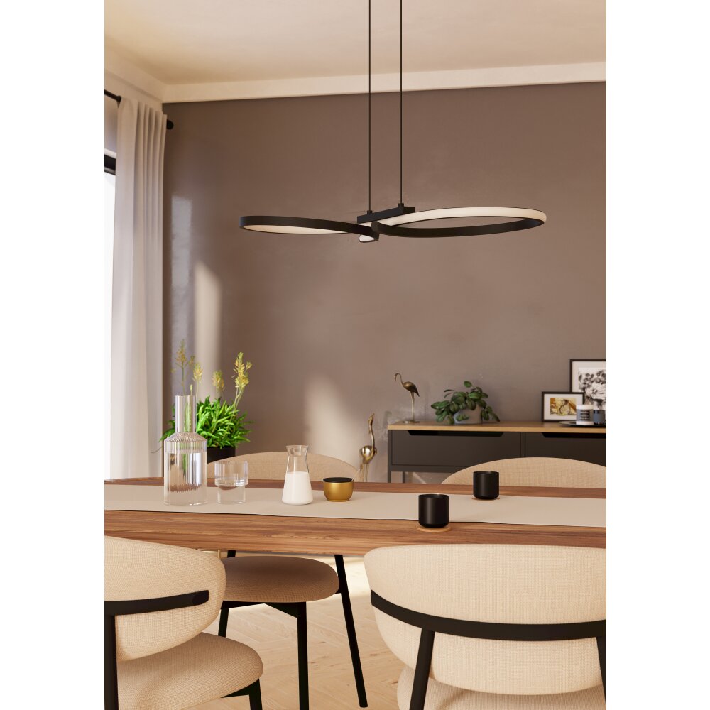 Oświetlenie Eglo SERPINS Lampa wisząca LED Czarny main product photo
