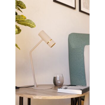 Oświetlenie Eglo CAMINIA lampa stołowa LED mosiądz, piaskowy