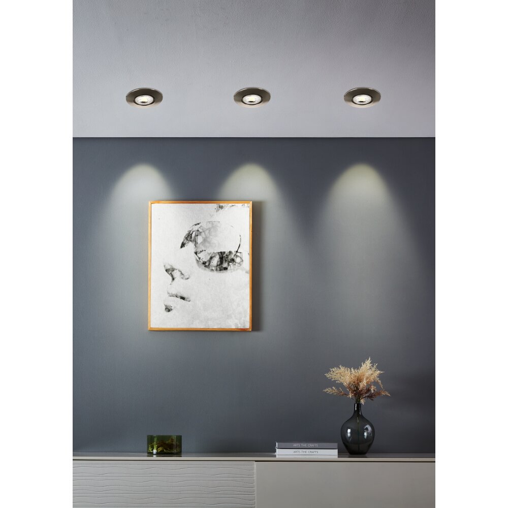 Oświetlenie Eglo GEDREZ Oprawa wpuszczana LED Nikiel matowy, Zmieniacz kolorów main product photo