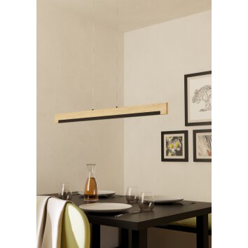 Oświetlenie Eglo CAMACHO Lampa wisząca LED Brązowy, Czarny Oświetlenie Eglo CAMACHO Lampa wisząca LED Brązowy, Czarny