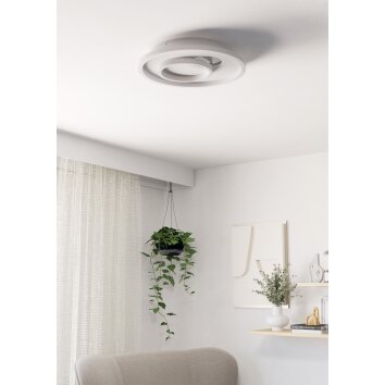 Oświetlenie Eglo TIRIOLO Lampa sufitowa, Oświetlenie ścienne i sufitowe LED Srebrny, Biały