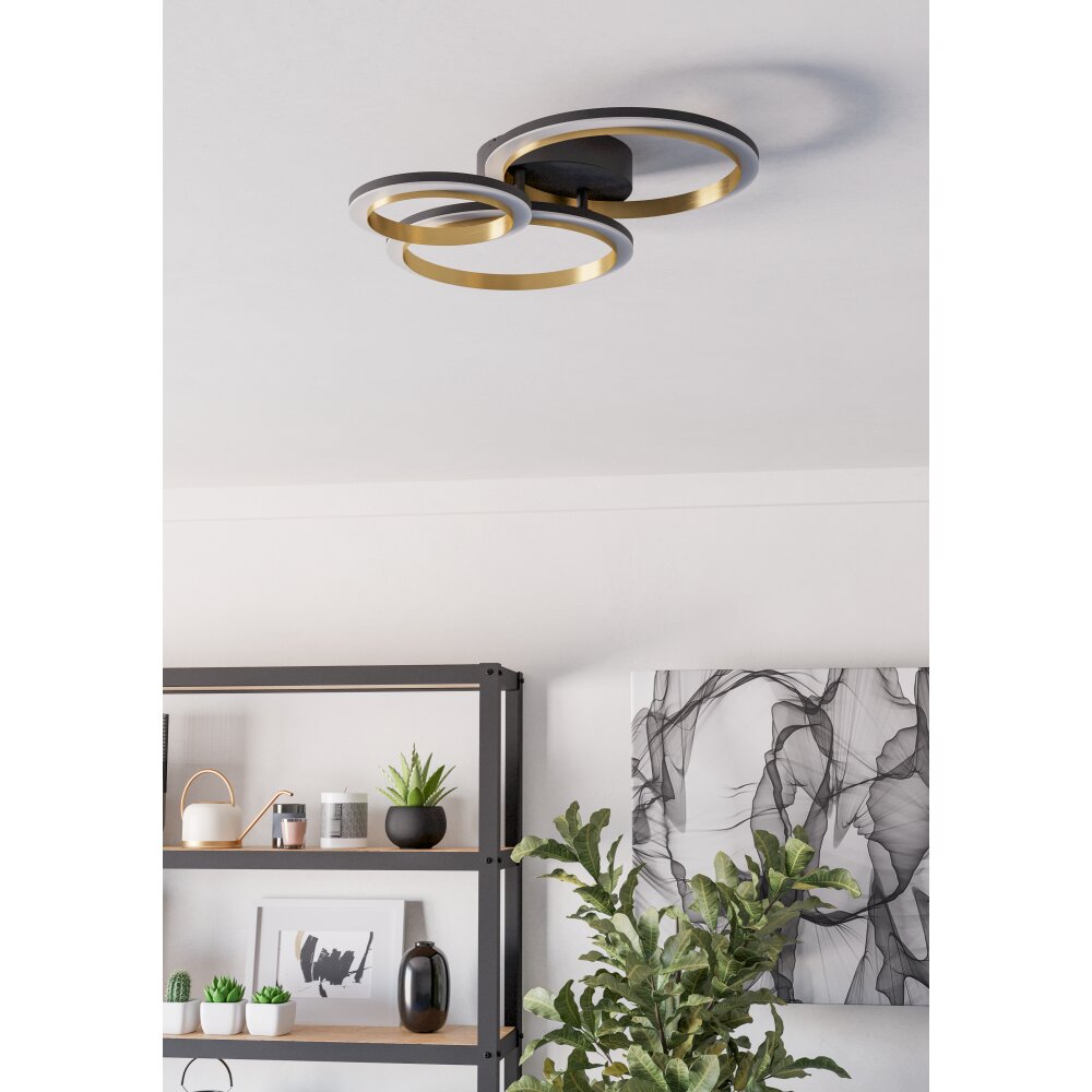 Oświetlenie Eglo CALLIERA Lampa sufitowa LED Mosiądz, Czarny main product photo