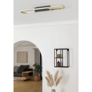 Oświetlenie Eglo CONIVARENA Lampa sufitowa LED Czarny, Zmieniacz kolorów