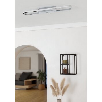 Oświetlenie Eglo CONIVARENA Lampa sufitowa LED Chrom, Zmieniacz kolorów