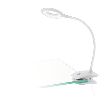 Oświetlenie Eglo CABADO Lampa zaciskowa LED Biały, Zdalne sterowanie