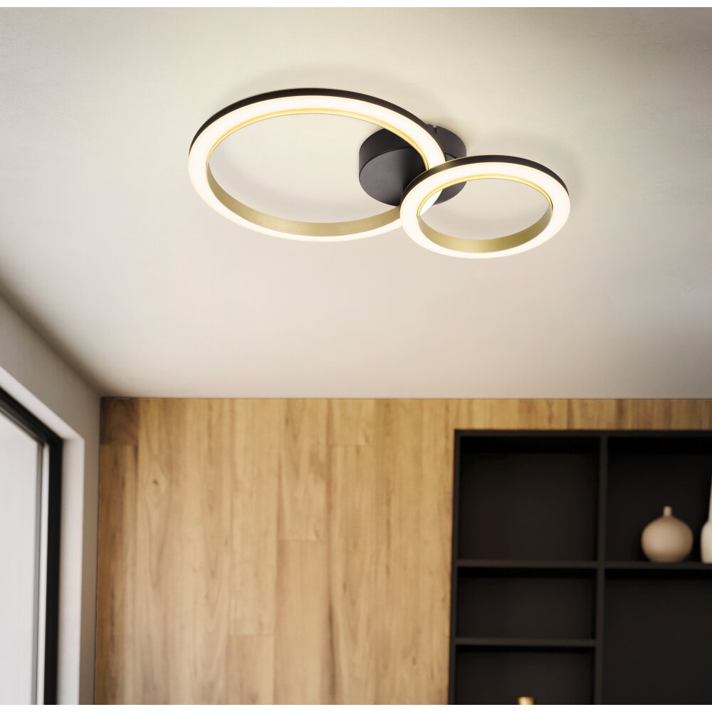 Oświetlenie Eglo CALLIERA Lampa sufitowa LED Mosiądz, Czarny main product photo