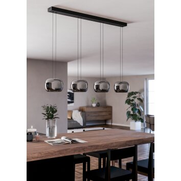 Oświetlenie Eglo HORTUNAS Lampa wisząca LED Czarny
