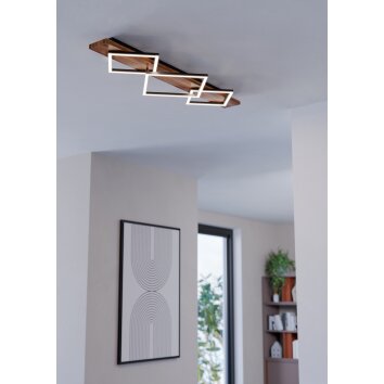 Oświetlenie Eglo BOYAL Lampa sufitowa LED Brązowy, Czarny