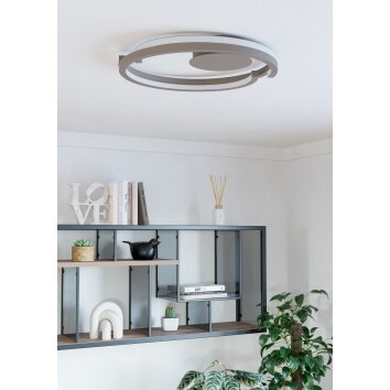 Oświetlenie Eglo MEZZOMONTE Lampa sufitowa LED Kolory piaskowe, Zdalne sterowanie
