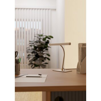 Oświetlenie Eglo RICCIONE Lampa stołowa LED Nikiel matowy