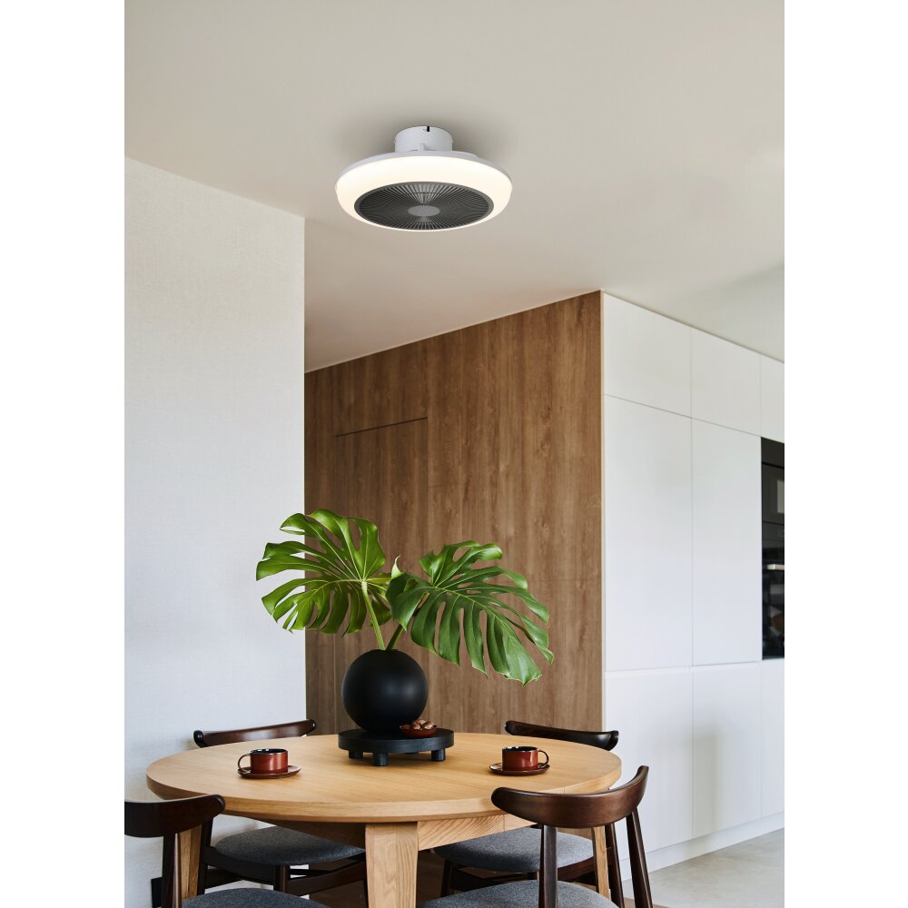 Oświetlenie Eglo mit lampa z wentylatorem LED Biały, Zdalne sterowanie main product photo