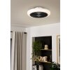 Oświetlenie Eglo mit lampa z wentylatorem LED Czarny, Biały, Zdalne sterowanie
