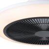 Oświetlenie Eglo mit lampa z wentylatorem LED Czarny, Biały, Zdalne sterowanie