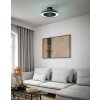 Oświetlenie Eglo mit lampa z wentylatorem LED Czarny, Zdalne sterowanie, Zmieniacz kolorów