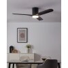 Oświetlenie Eglo Bündiger lampa z wentylatorem LED Czarny, Zdalne sterowanie, Zmieniacz kolorów