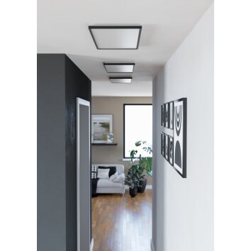 Oświetlenie Eglo ROVITO-Z Lampa sufitowa LED Czarny, Zmieniacz kolorów