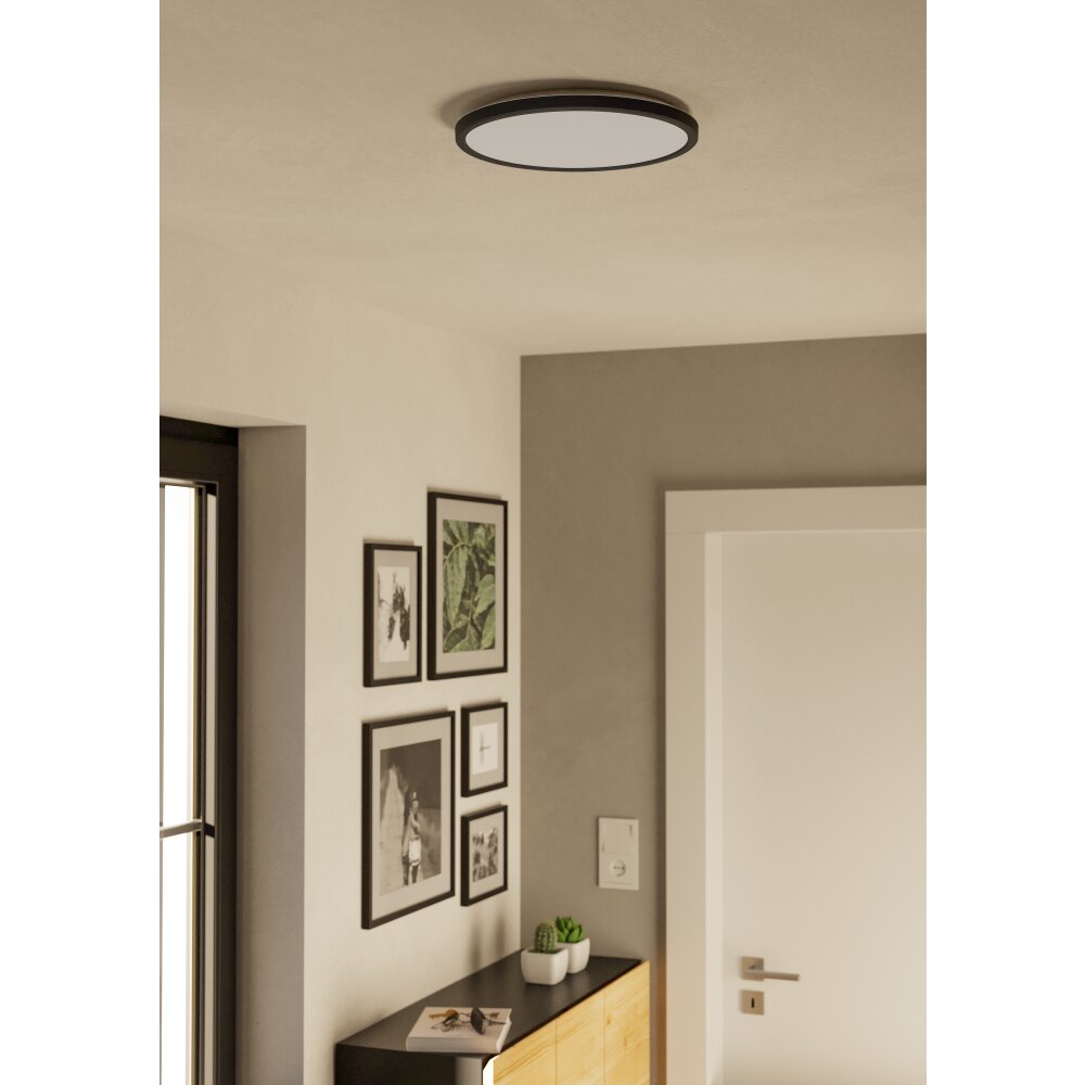 Oświetlenie Eglo ROVITO-Z Lampa sufitowa LED Czarny, Zmieniacz kolorów main product photo