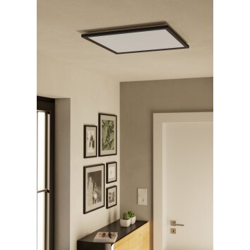 Oświetlenie Eglo ROVITO-Z Lampa sufitowa LED Czarny, Zmieniacz kolorów