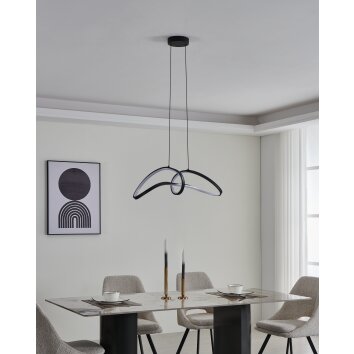 Oświetlenie Eglo CALAROSSA-Z Lampa wisząca LED Czarny, Zmieniacz kolorów Oświetlenie Eglo CALAROSSA-Z Lampa wisząca LED Czarny, Zmieniacz kolorów