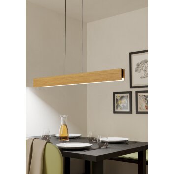 Oświetlenie Eglo ANCHORENA-Z Lampa wisząca LED Brązowy, Czarny, Zmieniacz kolorów