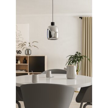 Oświetlenie Eglo MOLOCHIO-Z Lampa wisząca LED Czarny, Zmieniacz kolorów