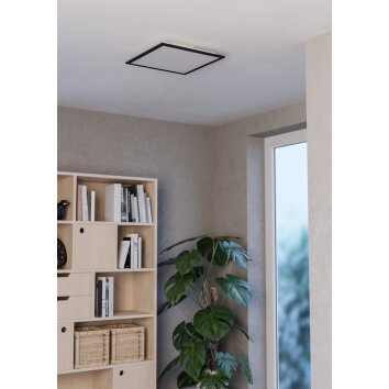 Oświetlenie Eglo MORADILLO-Z Lampa sufitowa LED Czarny, Zmieniacz kolorów