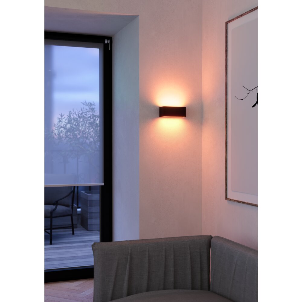 Oświetlenie Eglo SANIA-Z Lampa ścienna LED Czarny, Zmieniacz kolorów main product photo