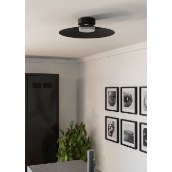 Oświetlenie Eglo CONOMAVILLA-Z Lampa sufitowa LED Czarny, Zmieniacz kolorów