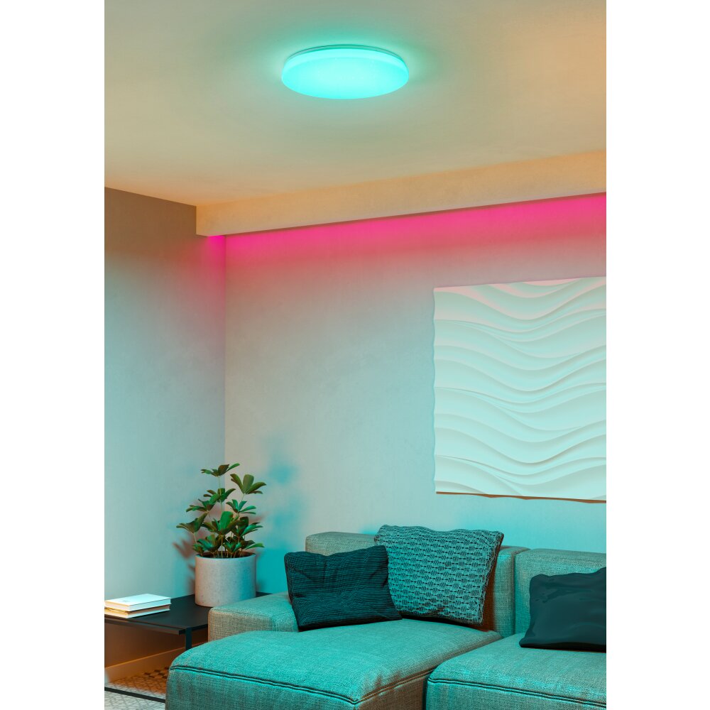 Oświetlenie Eglo FRANIA-Z Lampa sufitowa LED Biały, Zmieniacz kolorów main product photo