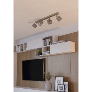 Oświetlenie Eglo BELLIZZI Lampa sufitowa, Spot sufitowy Nikiel matowy