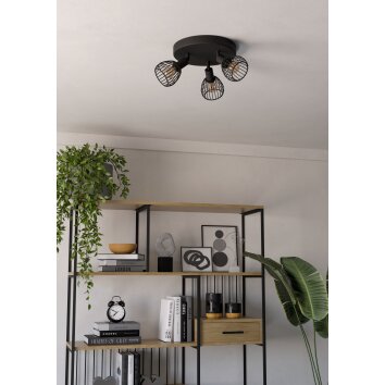 Oświetlenie Eglo SONNINO Lampa sufitowa, Spot sufitowy Czarny