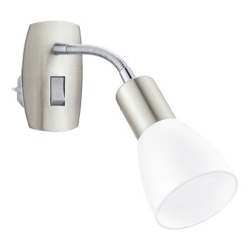 Oświetlenie Eglo EGLO Lampa z wtyczką Chrom, Nikiel matowy