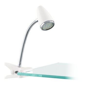 Oświetlenie Eglo EGLO Lampa zaciskowa LED Chrom, Biały