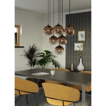 Oświetlenie Eglo EGLO Lampa wisząca Czarny
