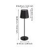 Oświetlenie Eglo CABOZO lampa stołowa LED czarny