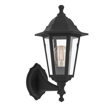 Oświetlenie Eglo OLGIATA-E Lampa ścienna Czarny