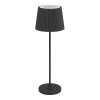 Oświetlenie Eglo LEONERO Lampa stołowa LED Czarny, Zdalne sterowanie