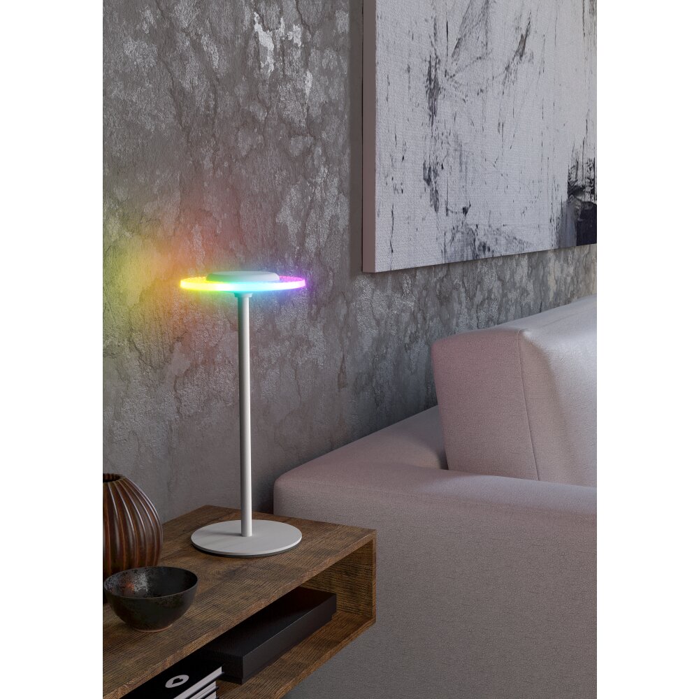Oświetlenie Eglo TREPELLA Lampa stołowa LED Biały, Zdalne sterowanie, Zmieniacz kolorów main product photo