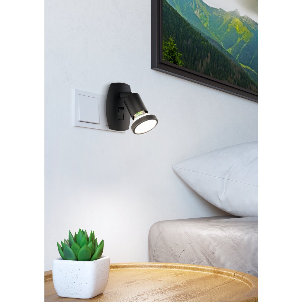 Oświetlenie Eglo PARRINI Lampa z wtyczką LED Czarny main product photo