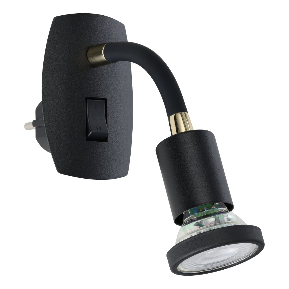 Oświetlenie Eglo PARRINI Lampa z wtyczką LED Mosiądz, Czarny main product photo