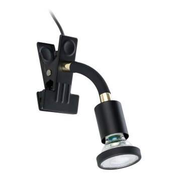 Oświetlenie Eglo EGLO lampa z klipsem LED mosiądz, czarny