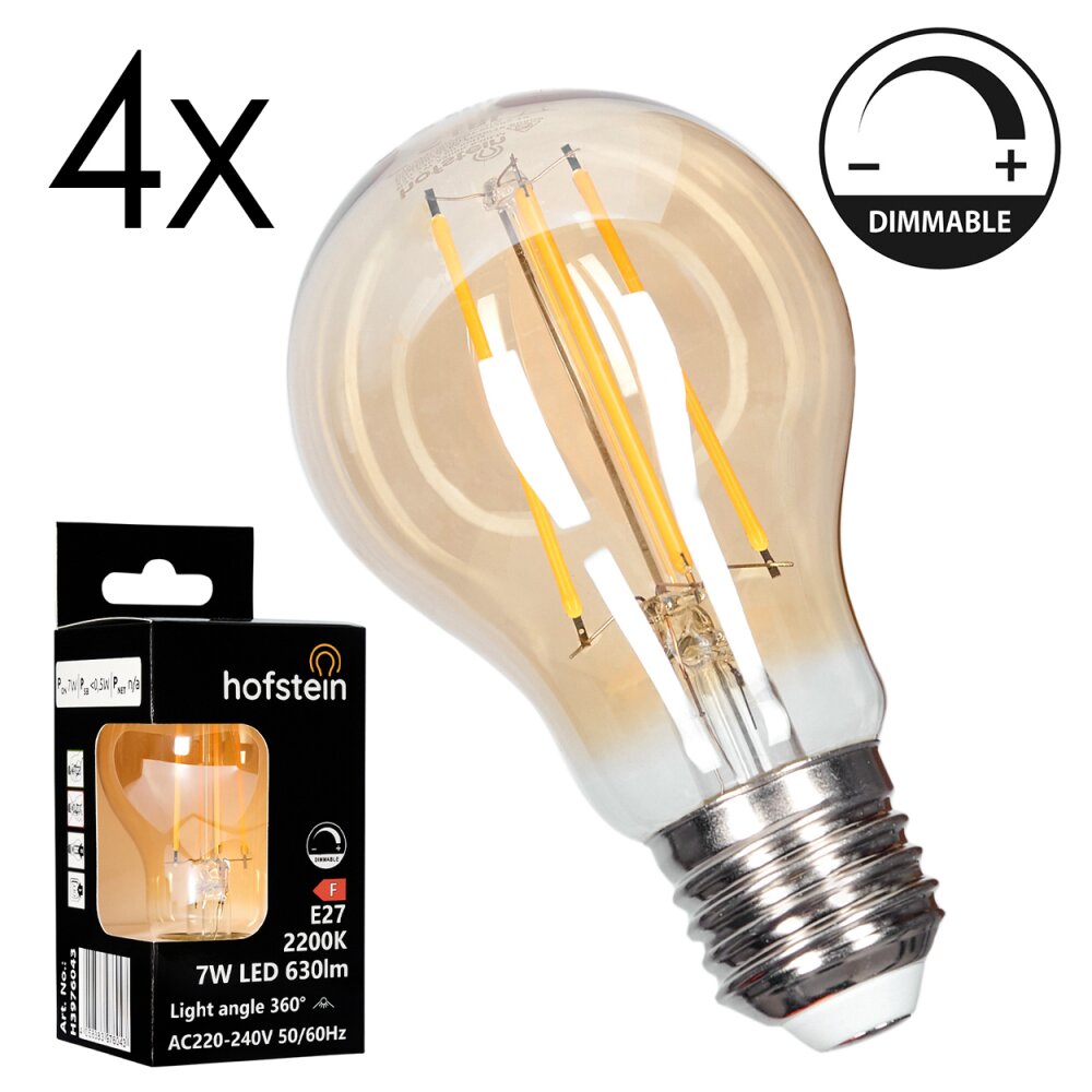 E27 LED 7 Watt ciepły biały przyciemnione 730 Lumen main product photo