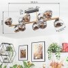 Gastor lampa sufitowa, kula świetlna złoty, czarny, 10-punktowe