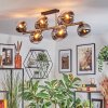Gastor lampa sufitowa, kula świetlna złoty, czarny, 10-punktowe