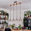 Koyoto lampa wisząca, kula świetlna, lampa wisząca kolory naturalne, czarny, 4-punktowe