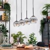 Koyoto lampa wisząca, kula świetlna, lampa wisząca kolory naturalne, czarny, 4-punktowe