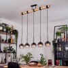 Koyoto lampa wisząca, kula świetlna, lampa wisząca kolory naturalne, czarny, 5-punktowe