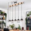 Koyoto lampa wisząca, kula świetlna, lampa wisząca kolory naturalne, czarny, 5-punktowe